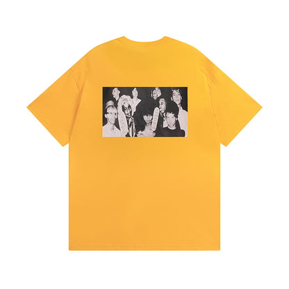 Unisex character print short-sleeved T-shirt