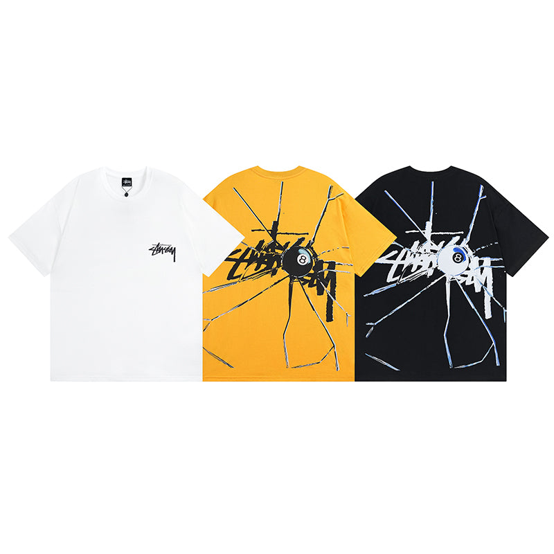 Broken Black 8 Short Sleeve T-Shirt