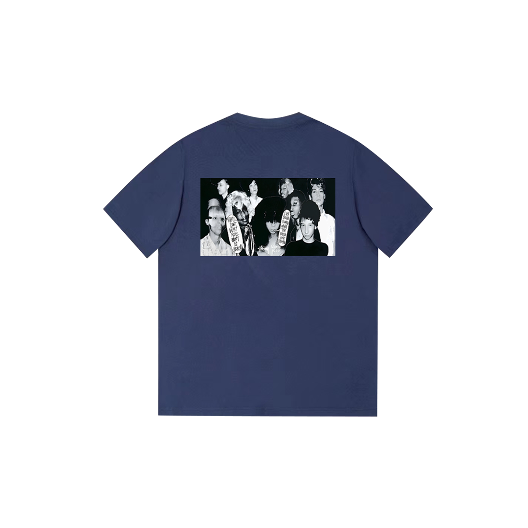 portrait print T-shirt