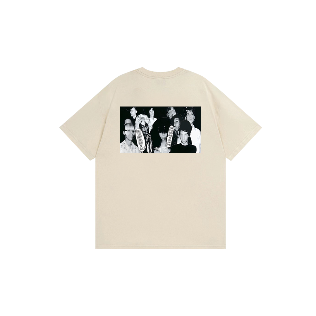 portrait print T-shirt