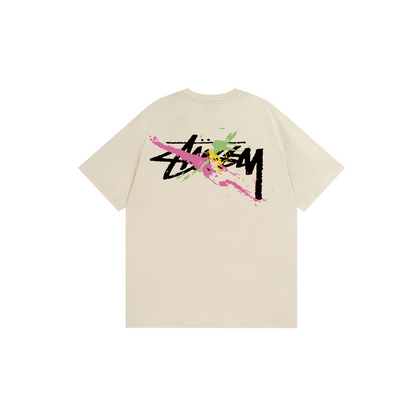 Colorful letter print T-shirt