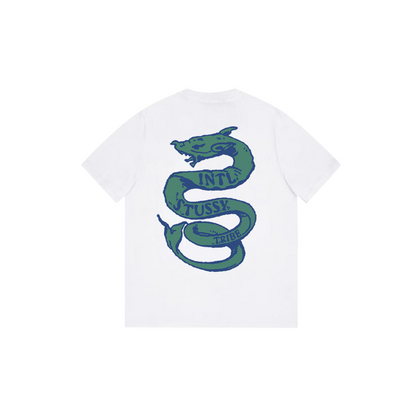 snake print T-shirt