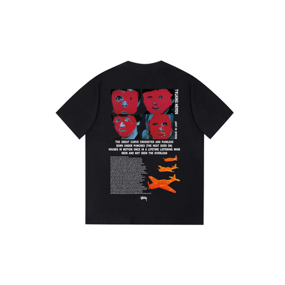 Portrait letter print T-shirt