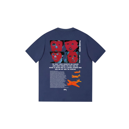 Portrait letter print T-shirt