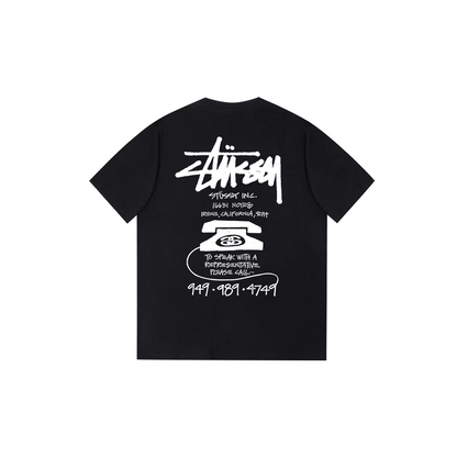 Telephone letter print T-shirt