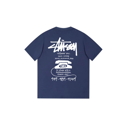Telephone letter print T-shirt