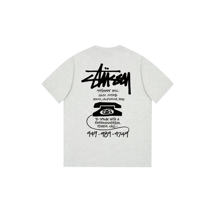 Telephone letter print T-shirt