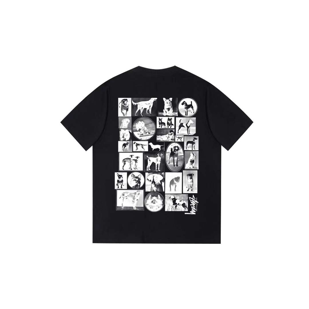 animal puzzle print T-shirt