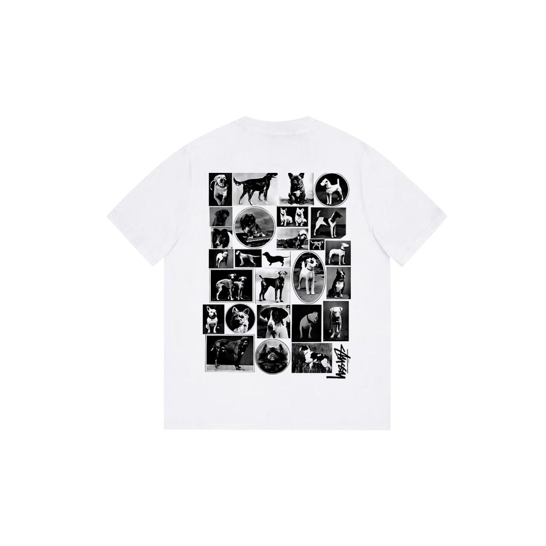 animal puzzle print T-shirt