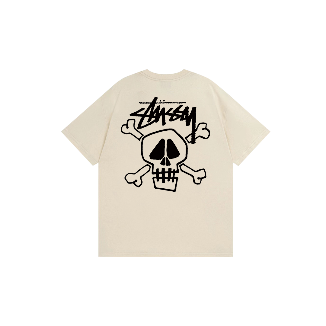 skull print T-shirt