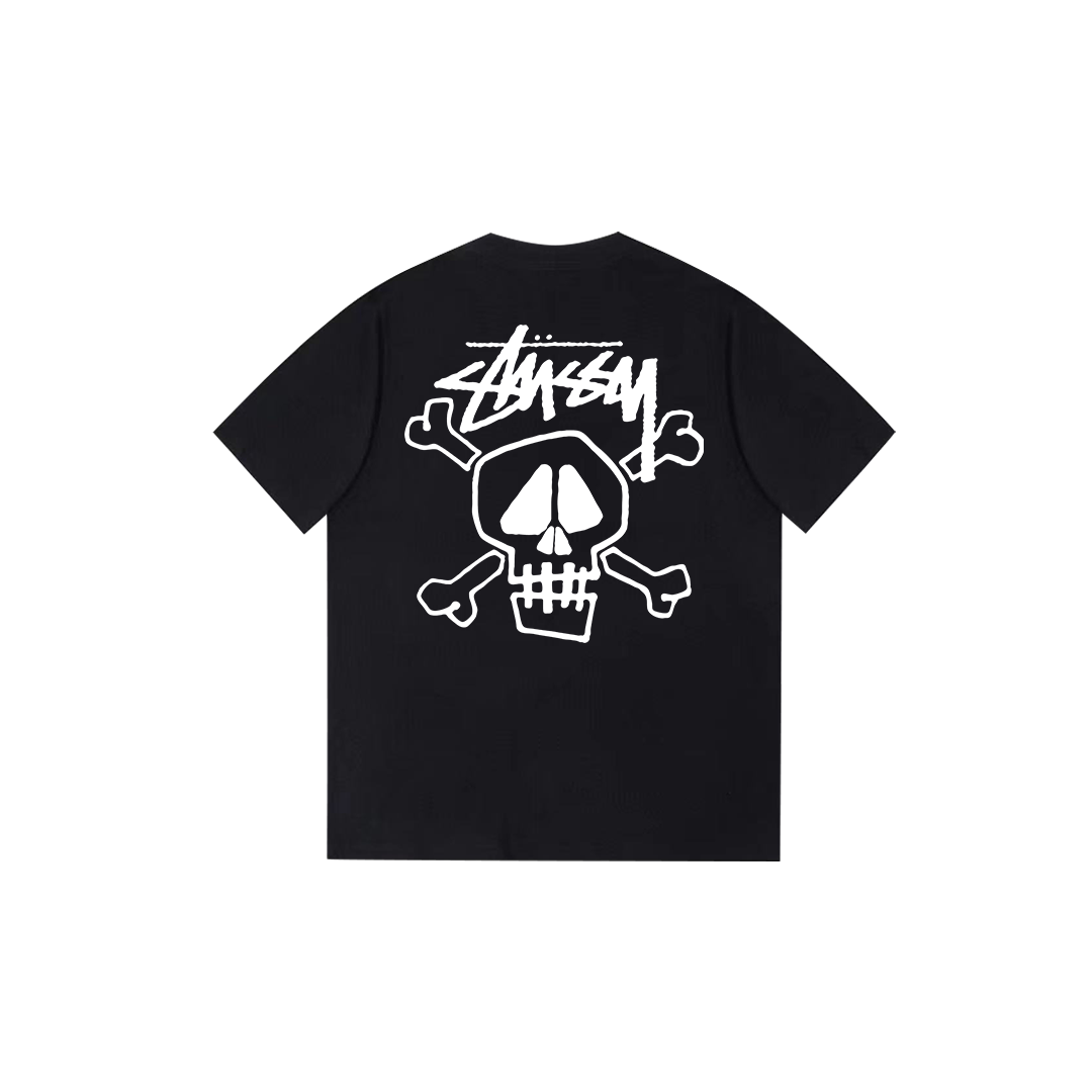 skull print T-shirt