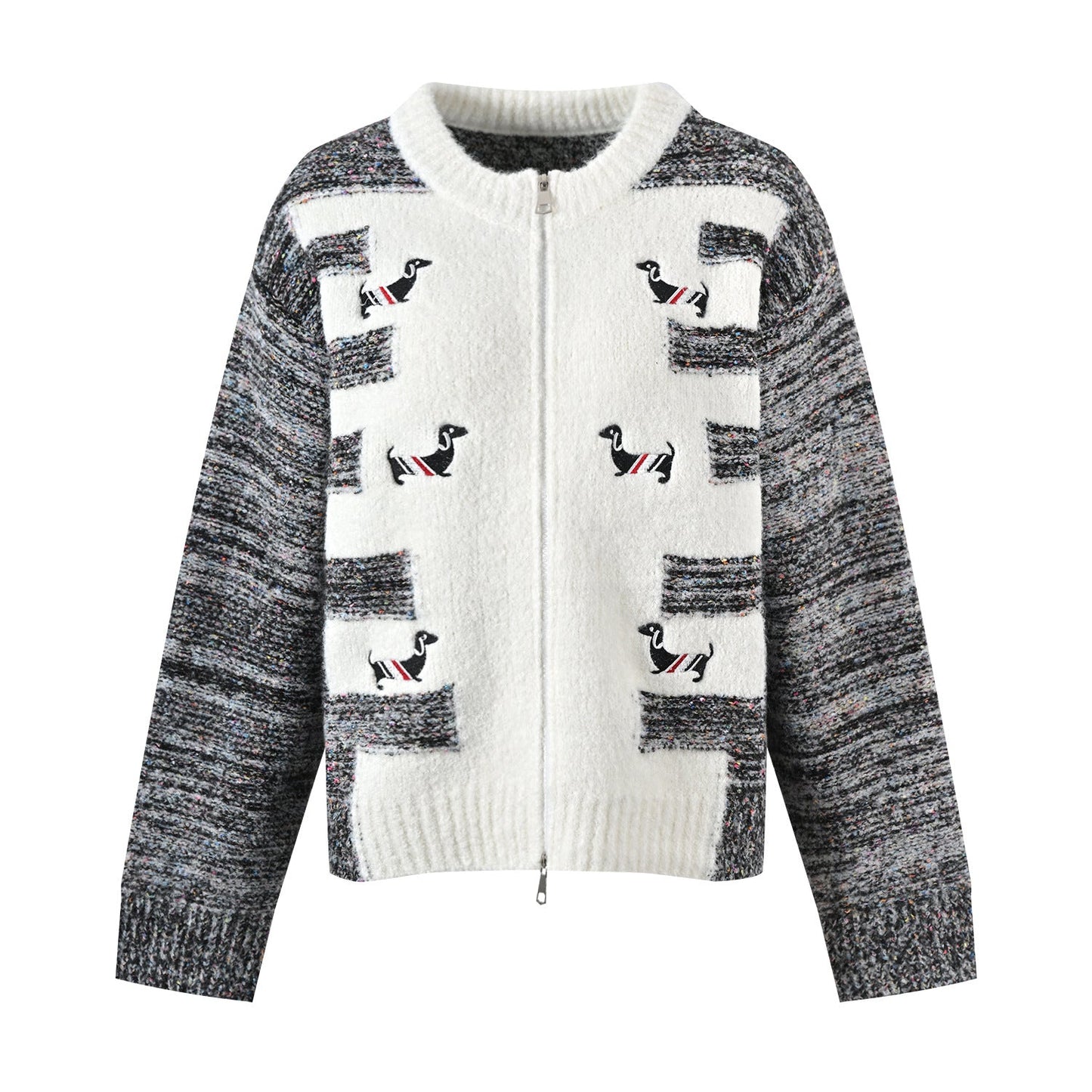 Women's Puppy Embroidered Cardigan THOM TREND