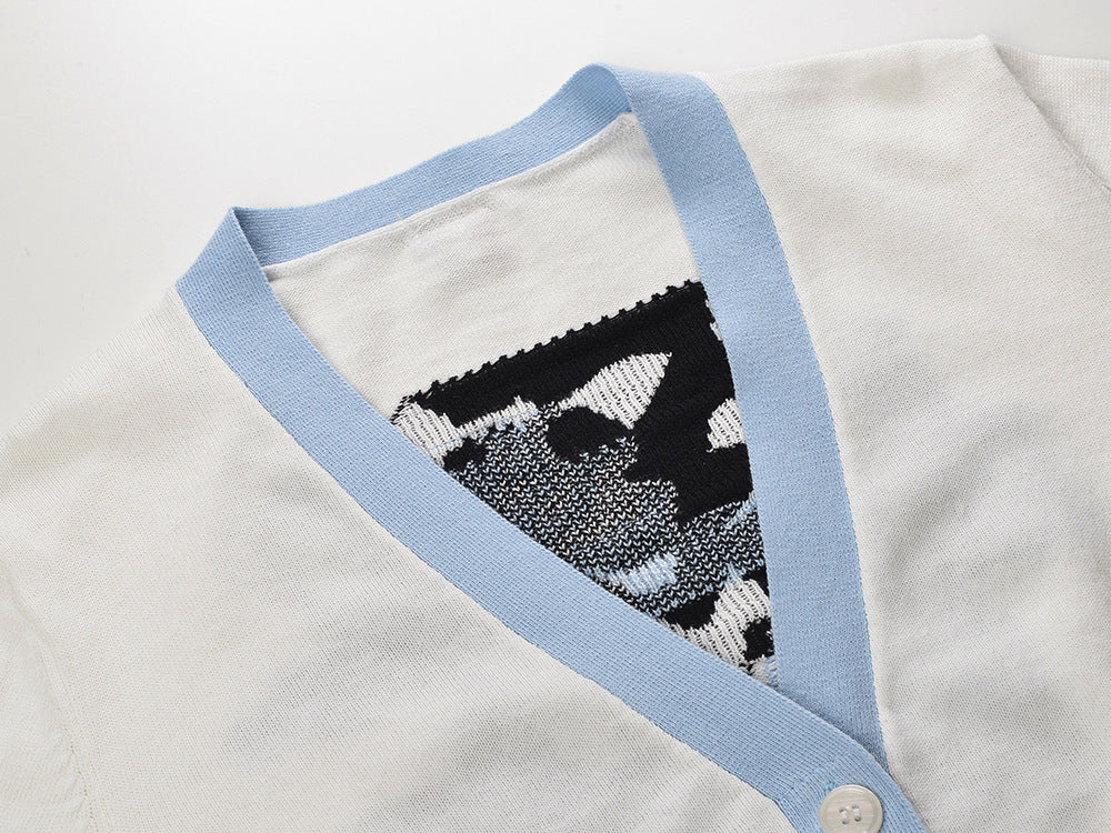 Women's Floral V-Neck Cardigan THOM TREND