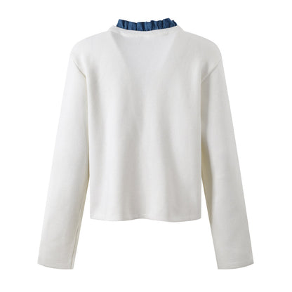 Women's crew neck sweater jacket THOM TREND