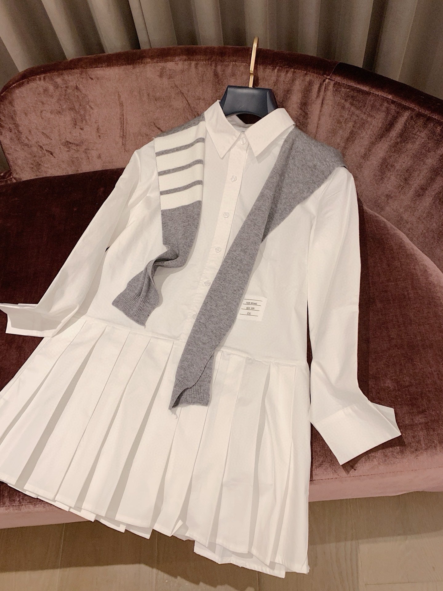 2025SS  Dress + Shawl Two-piece Set THOM TREND