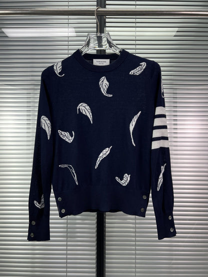 2025SS feather embroidered sweater THOM TREND