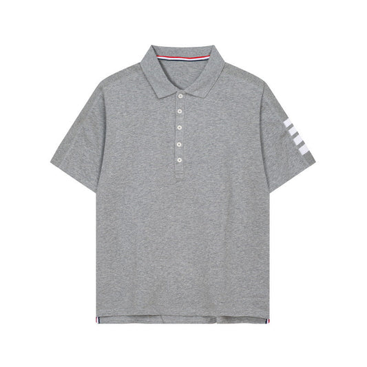 2025SS Four-bar sleeve T-shirt THOM TREND