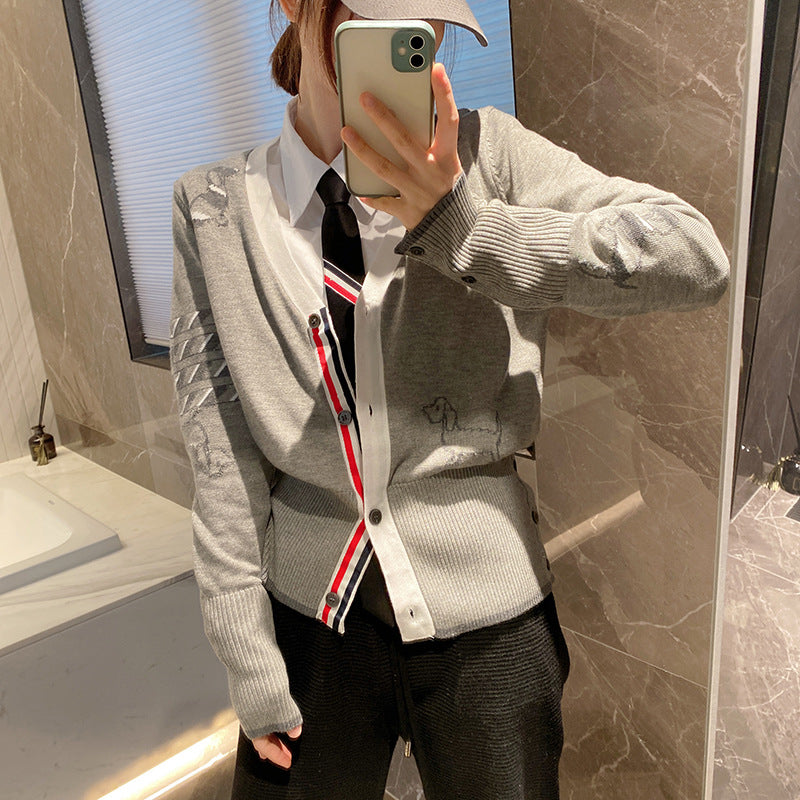 2025SS  Puppy jacquard cardigan THOM TREND