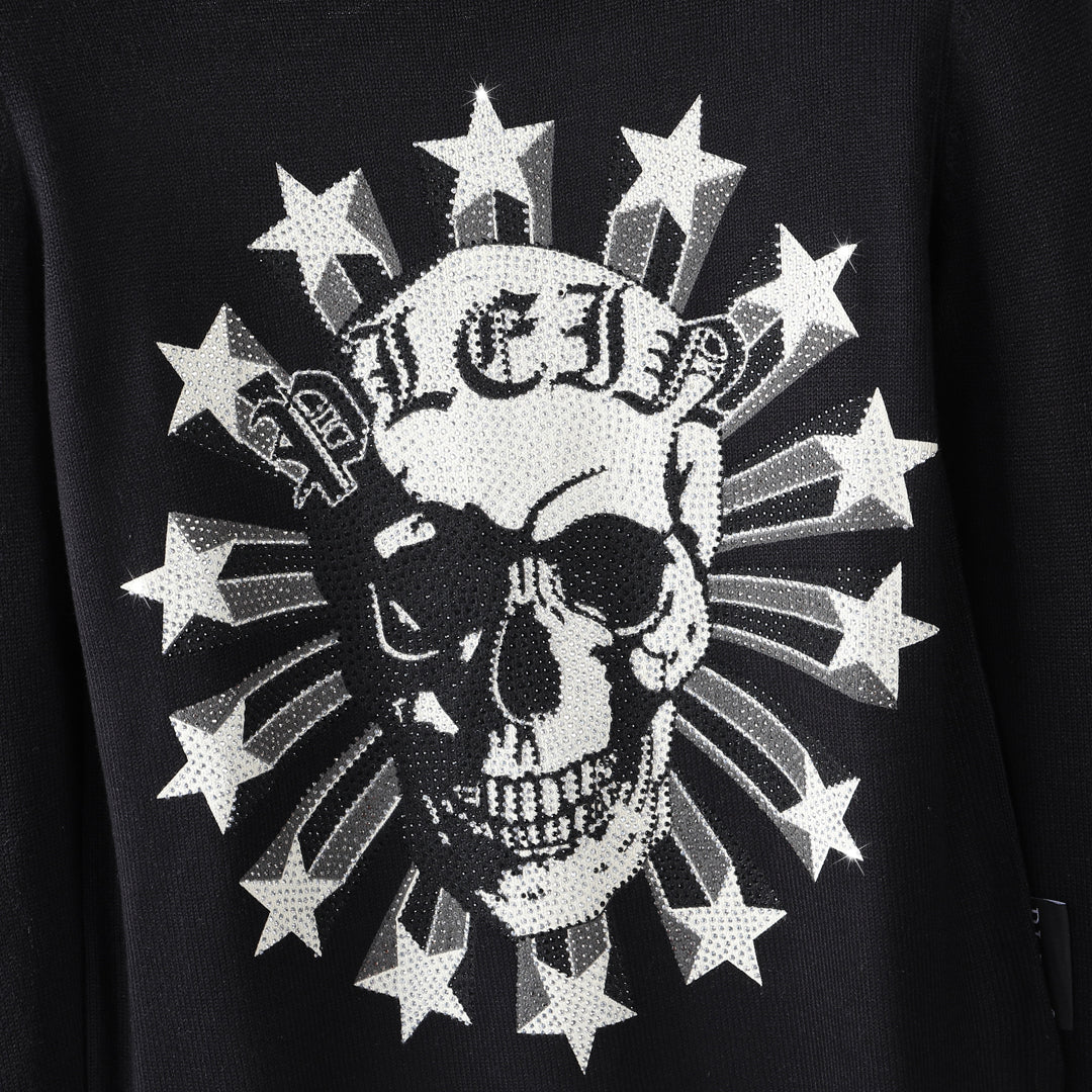 PIein Black Fleece Sweatshirt