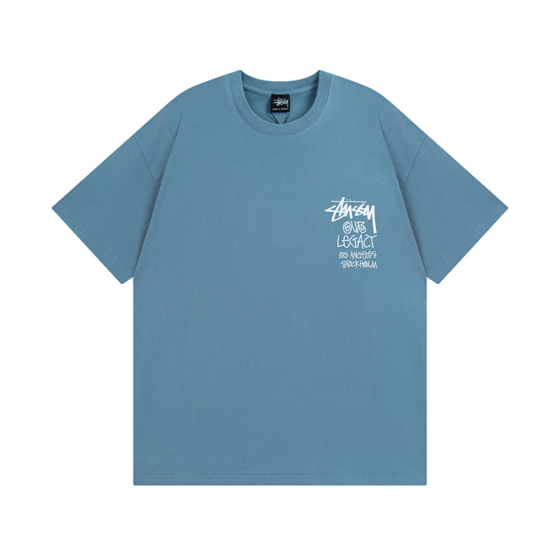 Surfing lettering short-sleeved T-shirt