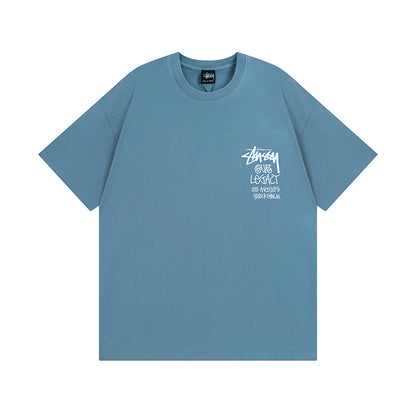 Surfing lettering short-sleeved T-shirt