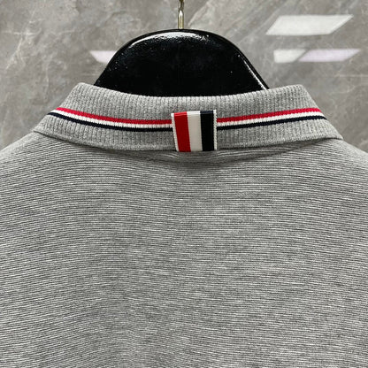 Men's lapel short sleeve THOM TREND