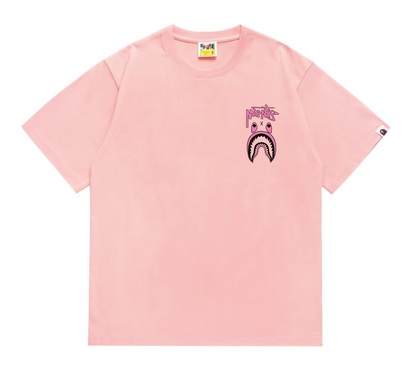 shark print T-shirt