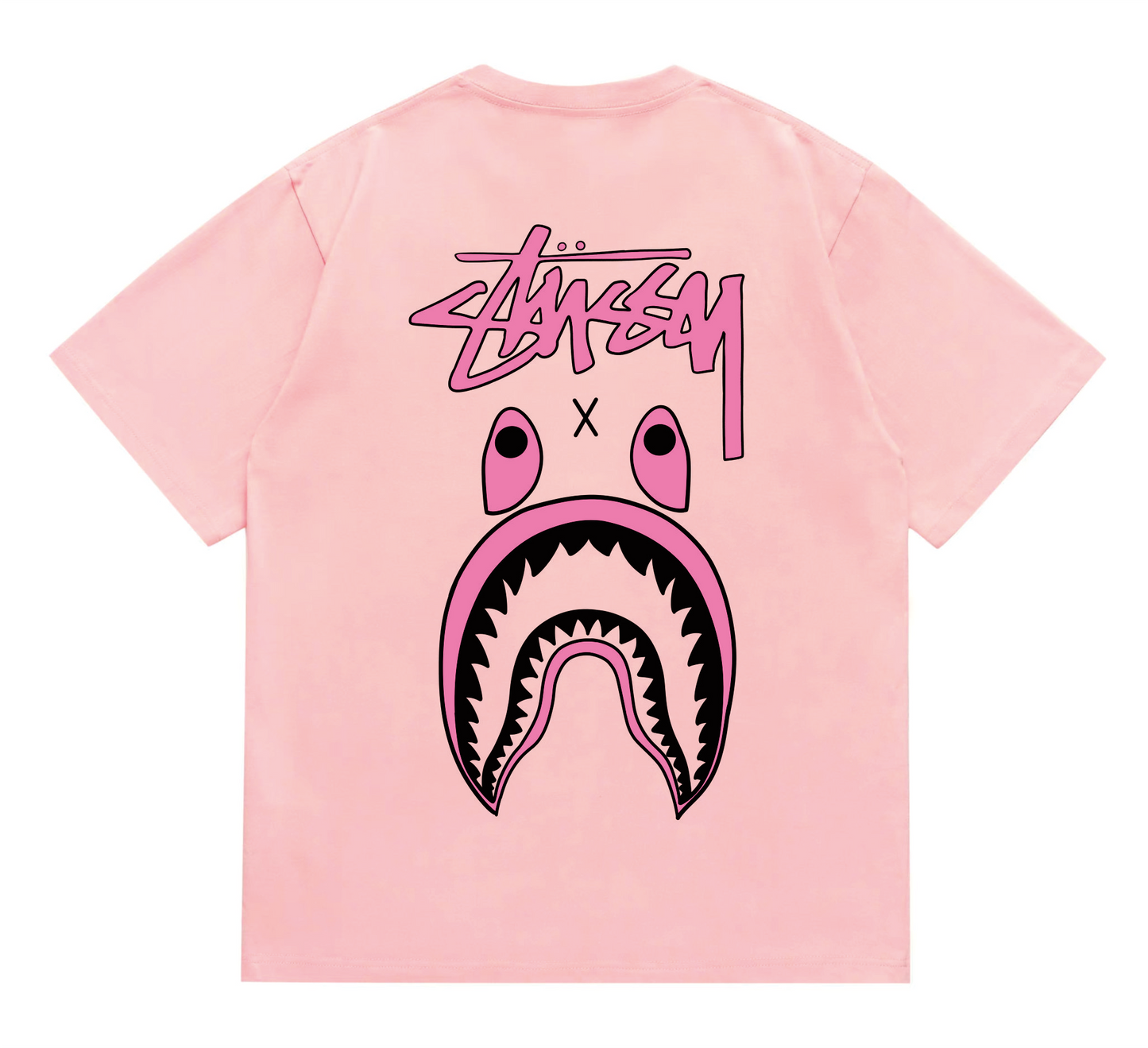 shark print T-shirt