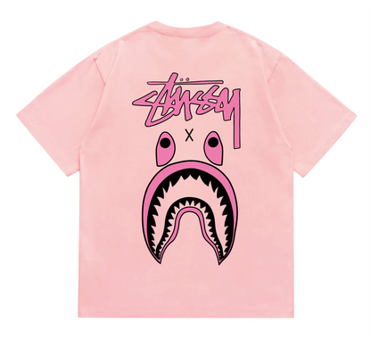 shark print T-shirt