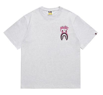 shark print T-shirt