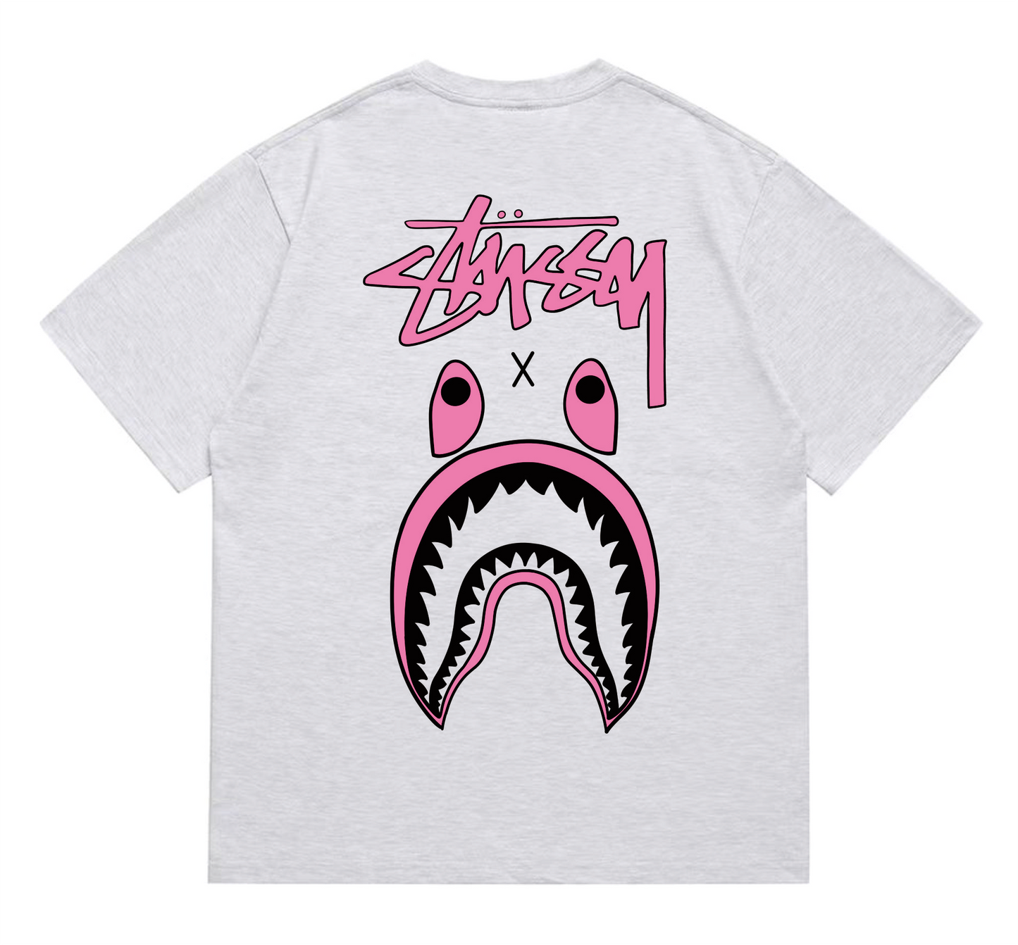shark print T-shirt