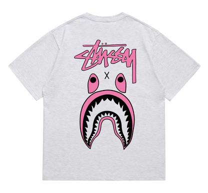 shark print T-shirt