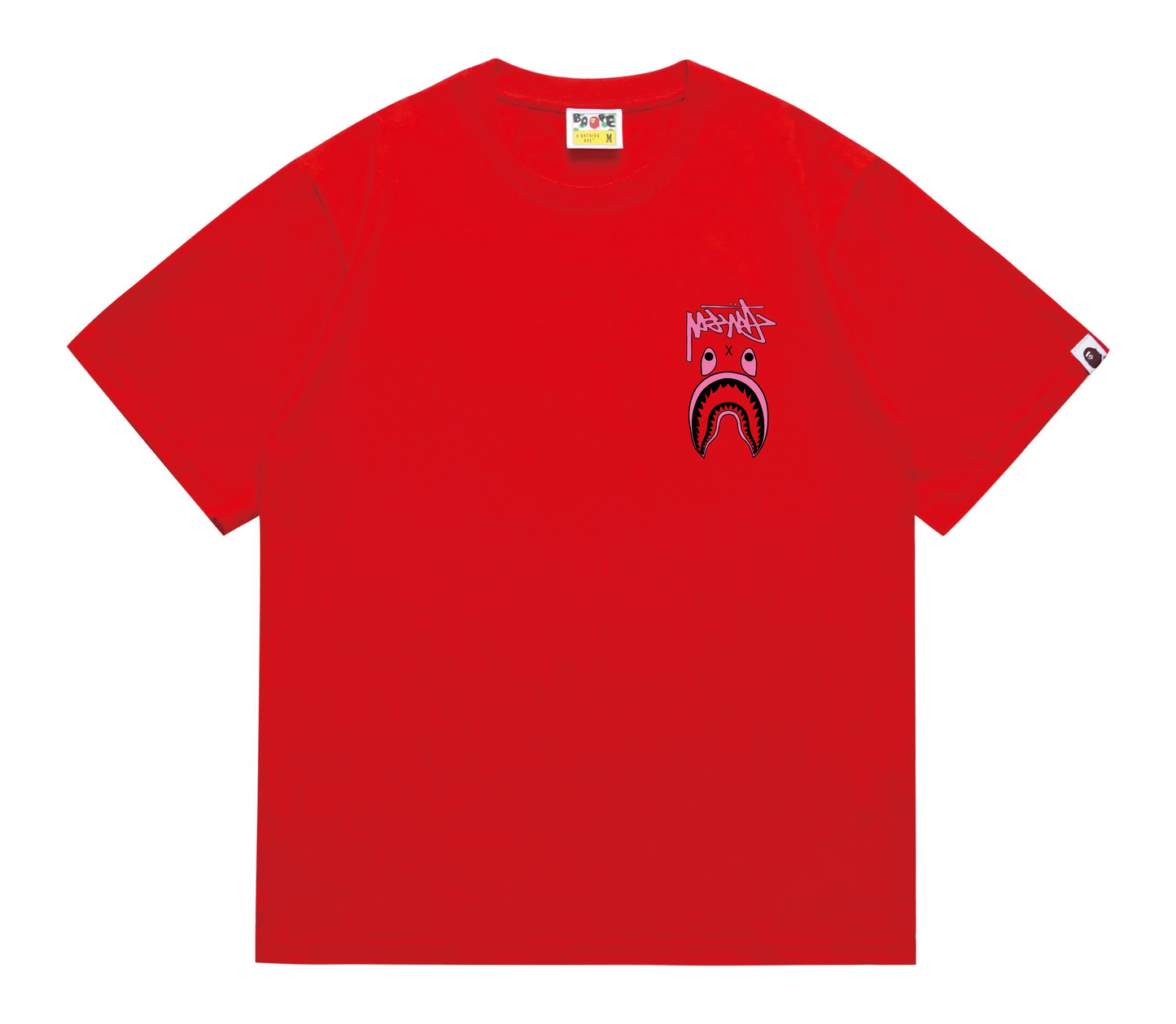 shark print T-shirt