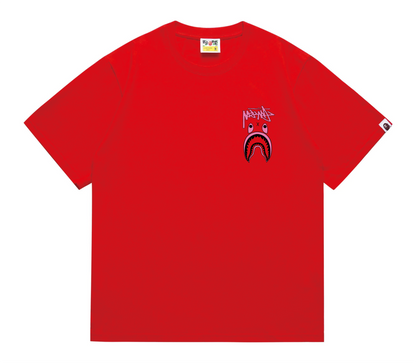 shark print T-shirt