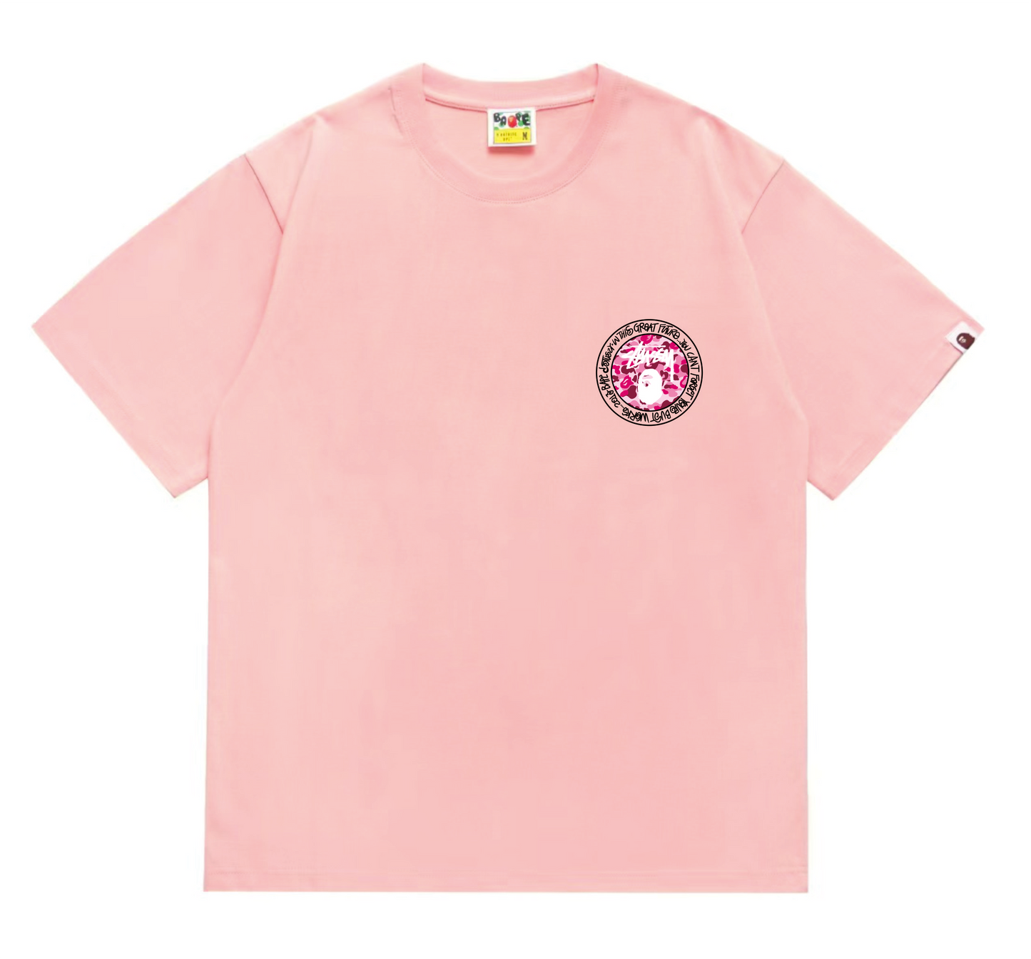 Classic letter print short sleeves